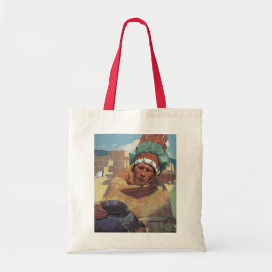 Taos Indian Holding a Water Jug van Blumenschein Tote Bag (Voorkant)