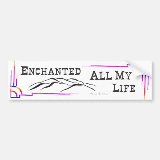 TAOS MOUNTAINS e.a.m.l. BUMPER STICKER (Voorkant)