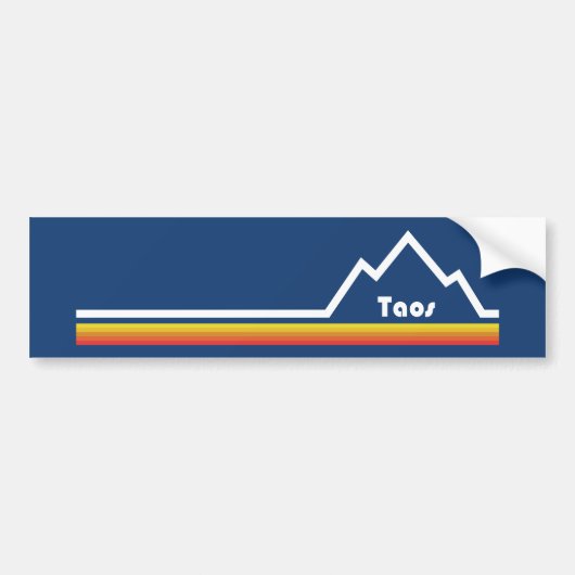 Taos, New Mexico Bumpersticker (Voorkant)