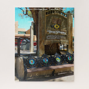 Taos New Mexico.Kerstgroeten Legpuzzel
