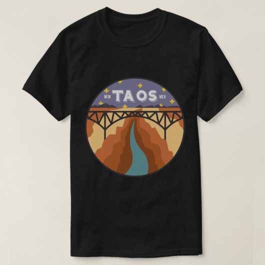 Taos, New Mexico - nacht T-shirt (Design voorkant)