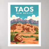  Taos New Mexico Poster (Voorkant)