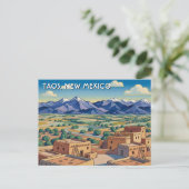 Taos New Mexico Reizen Briefkaart (Staand voorkant)