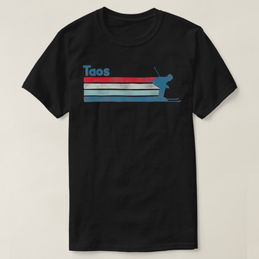 Taos New Mexico Retro Ski T-shirt (Design voorkant)