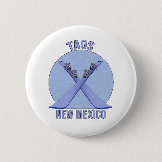Taos, New Mexico Ronde Button 5,7 Cm (Voorkant)
