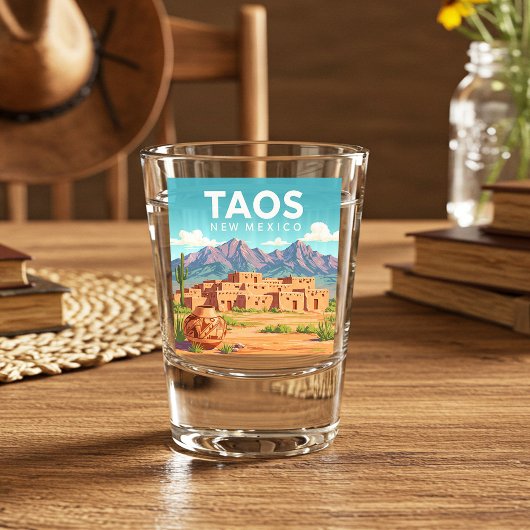 Taos New Mexico Shot Glas