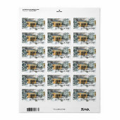 Taos, New Mexico Sneeuwval Etiket (Full Sheet)