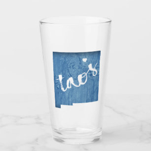 Taos New Mexico Wood Grain Glas