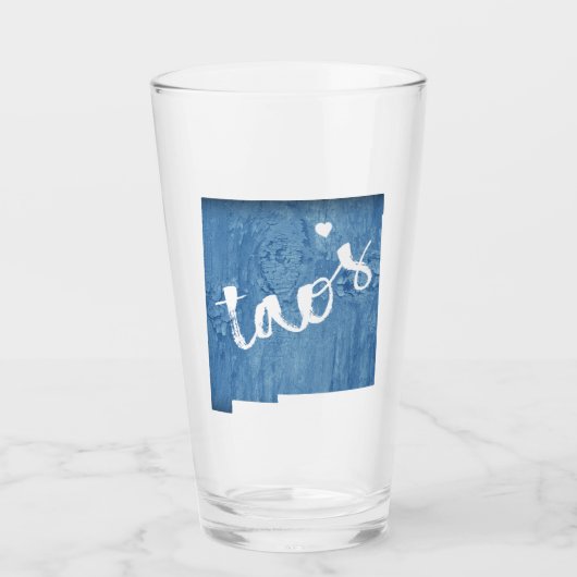Taos New Mexico Wood Grain Glas (Voorkant)