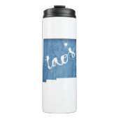 Taos New Mexico Wood Grain Thermosbeker (Voorkant)