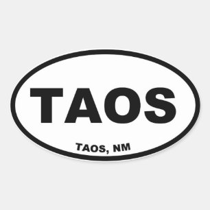 Taos Ovale Sticker