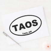 Taos Ovale Sticker (Envelop)