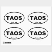 Taos Ovale Sticker (Vel)