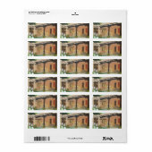 Taos Patio ~ Landschap Etiket (Full Sheet)