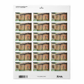 Taos Patio ~ Landschap Etiket (Full Sheet)