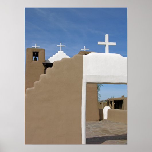 Taos Pueblo Church Poster (Voorkant)