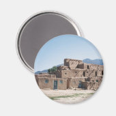 Taos Pueblo Magneet (Voorkant / Achterkant)