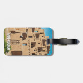Taos Pueblo New Mexico Bagagelabel (Achterkant horizontaal)