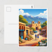 Taos Pueblo New Mexico Briefkaart (Voorkant / Achterkant)