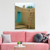 Taos Pueblo New Mexico Fotobehang Canvas Afdruk (Insitu (Woonkamer))