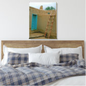 Taos Pueblo New Mexico Fotobehang Canvas Afdruk (Insitu (Slaapkamer))
