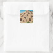 Taos Pueblo New Mexico Vierkante Sticker (Tas)