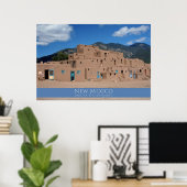 Taos Pueblo Poster (Thuiskantoor)