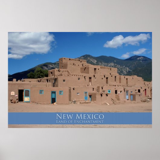 Taos Pueblo Poster (Voorkant)