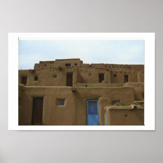 Taos Pueblo Poster (Voorkant)
