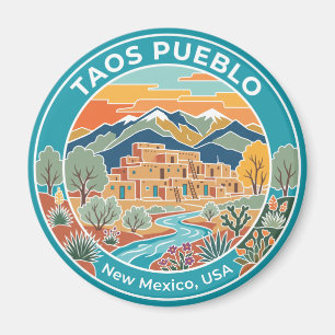 Taos Pueblo USA Magneet