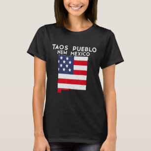 TAOS PUEBLO USA State America Travel New Mexicaans T-shirt