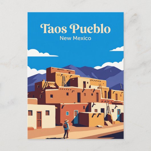Taos Pueblo VS Briefkaart (Voorkant)