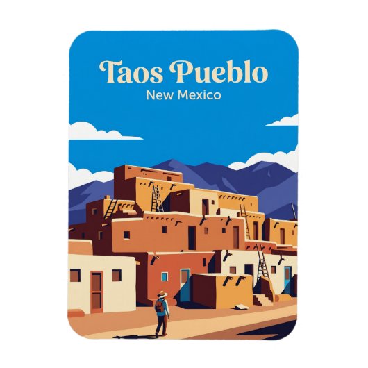 Taos Pueblo VS Magneet (Verticaal)