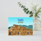 Taos Pueblos New Mexico  Briefkaart (Staand voorkant)