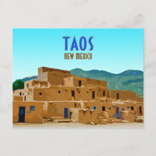 Taos Pueblos New Mexico  Briefkaart