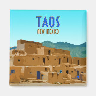 Taos Pueblos New Mexico  Magneet