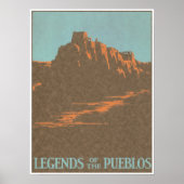  Taos Pueblos New Mexico, Reis Poster Kunst (Voorkant)