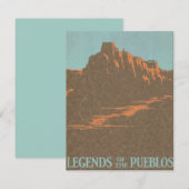  Taos Pueblos New Mexico, Reis Poster Kunst (Voorkant / Achterkant)