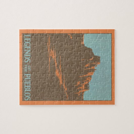  Taos Pueblos New Mexico, Reis Poster Kunst Legpuzzel (Horizontaal)