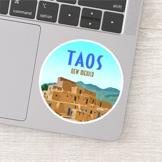 Taos Pueblos New Mexico  Sticker (Detail)