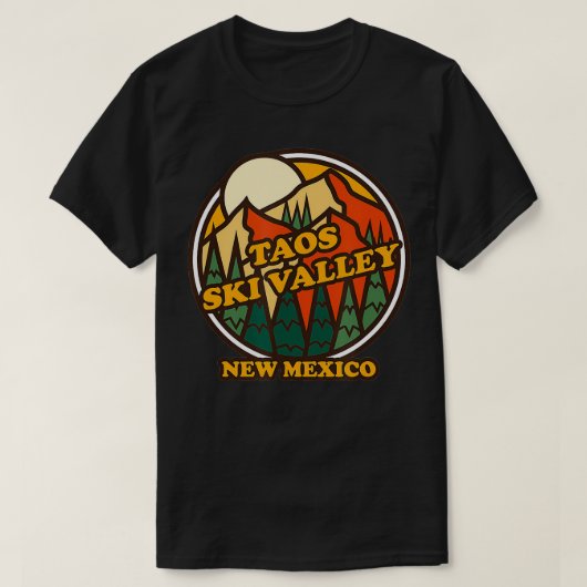 Taos Ski Valley New Mexico Mountain Hiking T-shirt (Design voorkant)