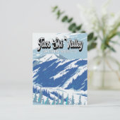 Taos Ski Valley Ski Area Winter New Mexico  Briefkaart (Staand voorkant)