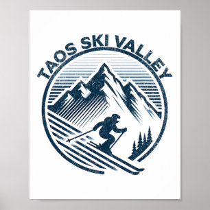 Taos Ski Valley Skigebied Winterskiën New Mexic Poster