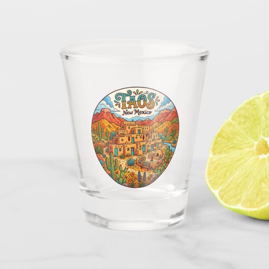 Taos USA Shot Glas (Voorkant)