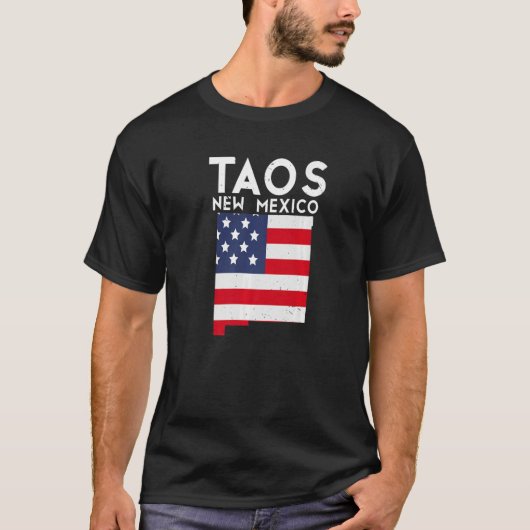 Taos USA State America Reis New Mexicaans Nieuw Me T-shirt (Voorkant)