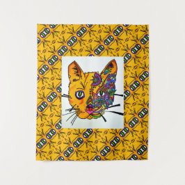 Tap 028 -Kat- Tapijt Wandkleed