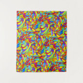 TAP 031 - Kleurrijk Abstract Patroon Wandkleed (Voorkant)