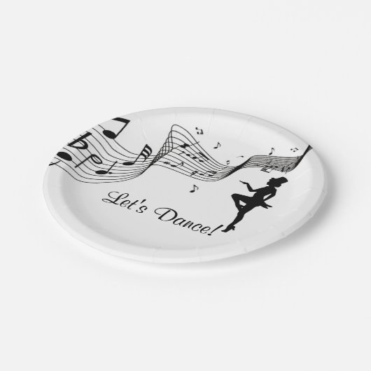 Tap Dance 3 Papieren Bordje (Gekanteld)