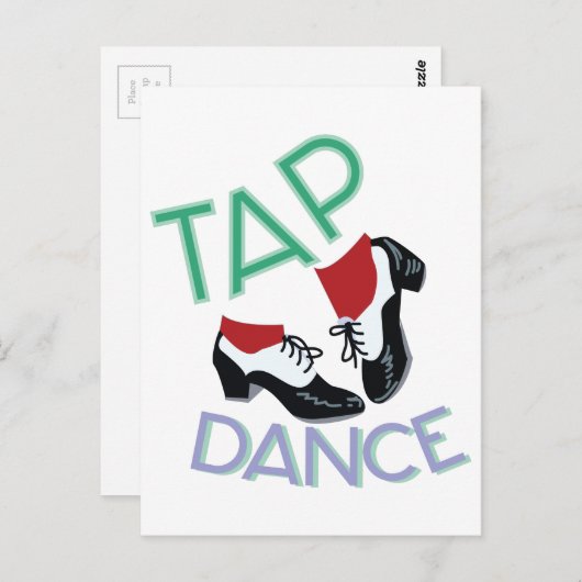 Tap Dance Briefkaart (Voorkant / Achterkant)