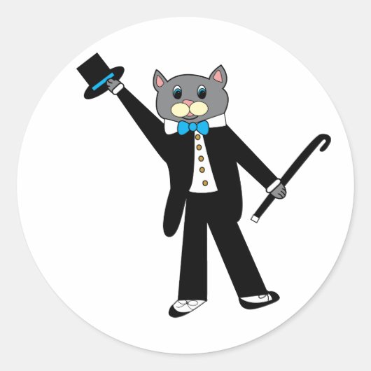Tap Dance Cat Sticker (Voorkant)